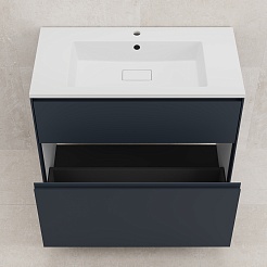 Style Line Тумба с раковиной Лима 90 Plus эмаль графит матовая – фотография-6